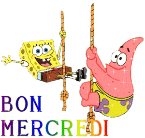 Gif animé Bon mercredi Bob l'Eponge